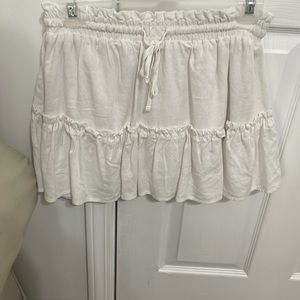 cute white ruffle skirt